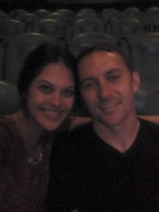 Blurry...but our last date night at Jurassic World